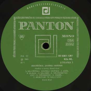 LP Karel Kryl: Bratříčku, Zavírej Vrátka