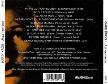 CD Karin Krog: Jazz Moments With Karin Krog