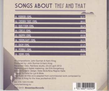 CD John Surman: Songs About This And That