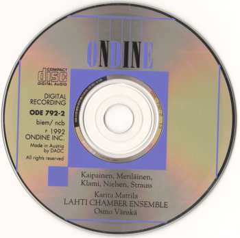 CD Karita Mattila: Kaipainen, Merilainen, Nielsen Etc.