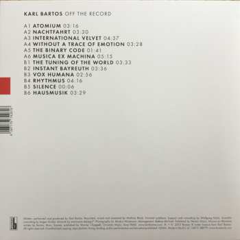 LP Karl Bartos: Off The Record
