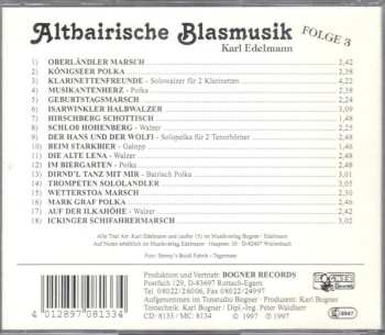 CD Karl Edelmann: Altbairische Blasmusik - Folge 3