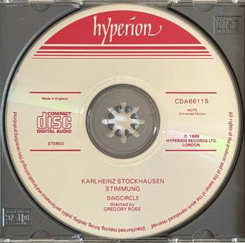 CD Karlheinz Stockhausen: Stimmung