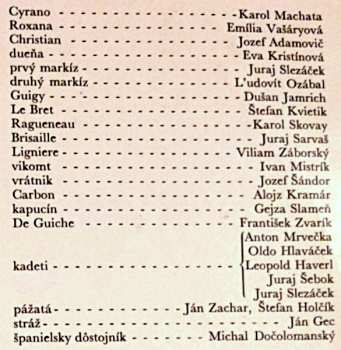 LP Edmond Rostand: Cyrano Z Bergeracu