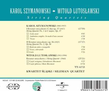 CD Karol Szymanowski: String Quartets