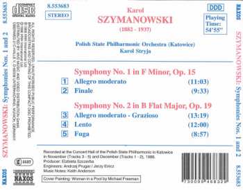 CD Karol Szymanowski: Symphonies Nos. 1 And 2