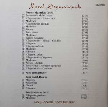 CD Karol Szymanowski: The Complete Mazurkas