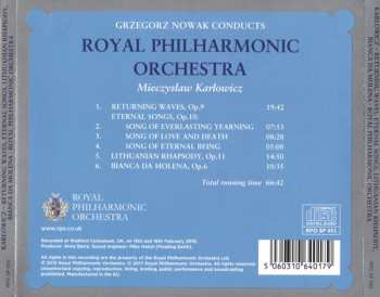 CD Mieczysław Karłowicz: Grzegorz Nowak Conducts Karlowicz