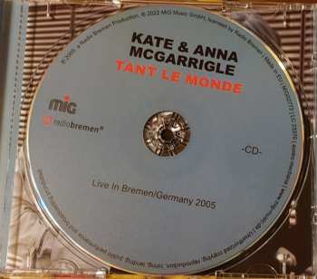 CD Kate & Anna McGarrigle: Tant Le Monde - Live in Bremen/Germany 2005