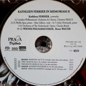 SACD Wiener Philharmoniker: Kathleen Ferrier In Memoriam II LTD