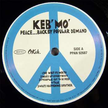 LP Keb' Mo': Peace... Back By Popular Demand LTD
