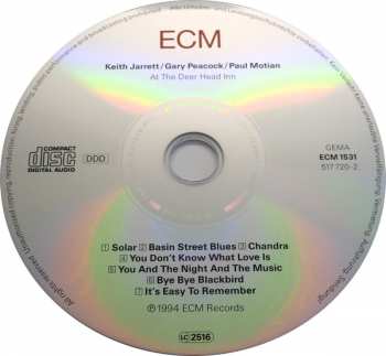 CD Keith Jarrett: At The Deer Head Inn