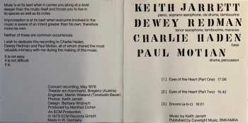 CD Keith Jarrett: Eyes Of The Heart