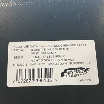 LP Kelly Lee Owens: Inner Song Remixes Part 2 LTD
