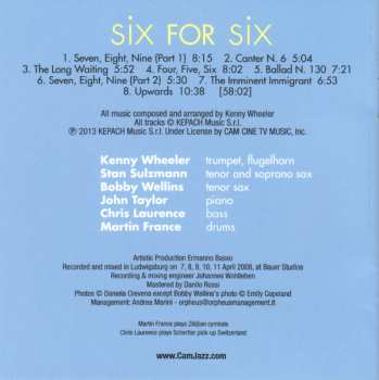 CD Kenny Wheeler: Six For Six
