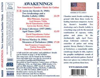 CD Steven Mackey: Awakenings. New American Chamber Music For Guitar
