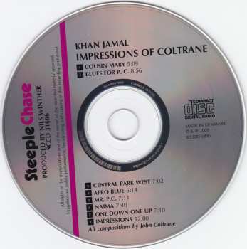 CD Khan Jamal: Impressions Of Coltrane