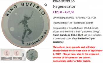 LP King Buffalo: Regenerator LTD | CLR