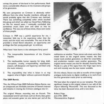 2CD King Crimson: In The Court Of The Crimson King - An Observation By King Crimson