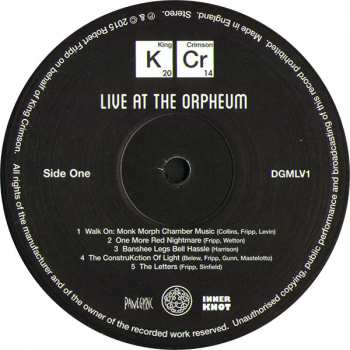 LP King Crimson: Live At The Orpheum LTD