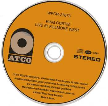 CD King Curtis: Live At Fillmore West LTD