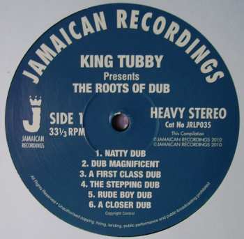LP King Tubby: Presents The Roots Of Dub