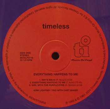 LP Chet Baker: Everything Happens To Me CLR | LTD