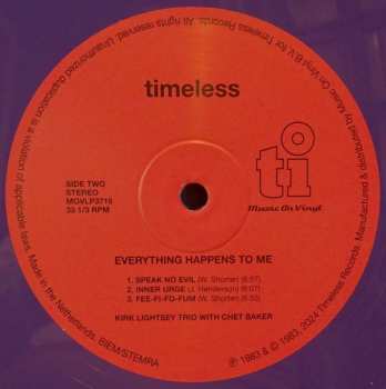 LP Chet Baker: Everything Happens To Me CLR | LTD