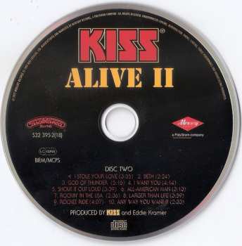 2CD Kiss: Alive II