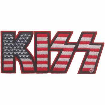 Merch Kiss: Patch American Flag Logo Kiss
