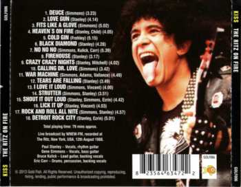 CD Kiss: The Ritz On Fire (1988 Live Radio Broadcast)