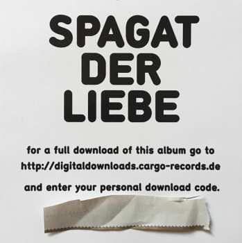 LP Klaus Johann Grobe: Spagat Der Liebe