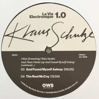 2LP Klaus Schulze: La Vie Electronique Volume 1.0 LTD | DLX
