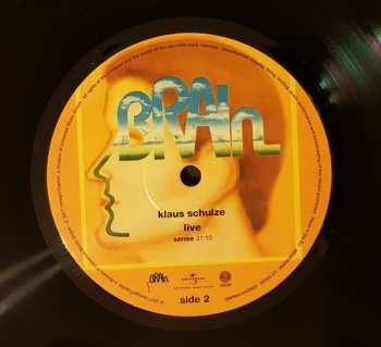 2LP Klaus Schulze: ...Live...