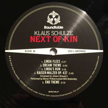 LP Klaus Schulze: Next Of Kin (Music from the Motion Picture Soundtrack)