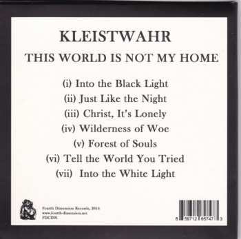 CD Kleistwahr: This World Is Not My Home LTD