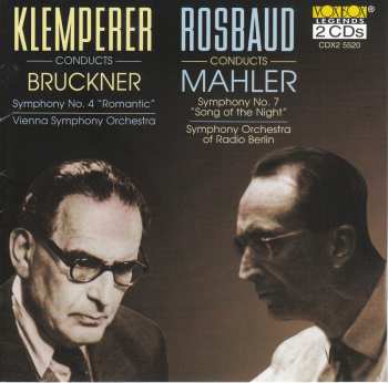 2CD Otto Klemperer: Klemperer Conducts Bruckner / Rosbaud Conducts Mahler