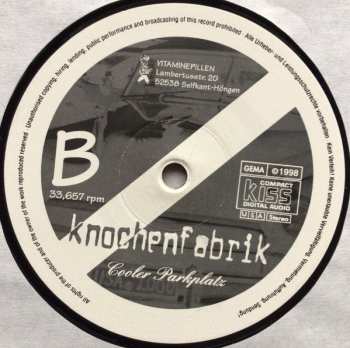 LP Knochenfabrik: Cooler Parkplatz LTD