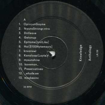2LP knxwledge: Anthology LTD