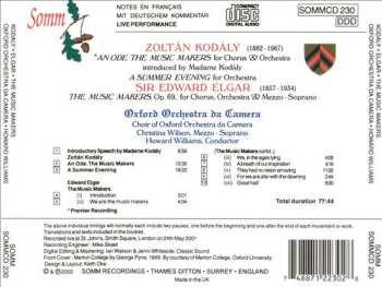 CD Sir Edward Elgar: The Music Makers; A Summer Evening; The Music Makers