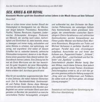 2CD Konstantin Wecker: Der Soundtrack Meines Lebens