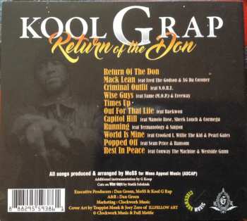 CD Kool G Rap: Return Of The Don 