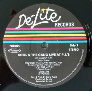 LP Kool & The Gang: Live At P.J.'s LTD