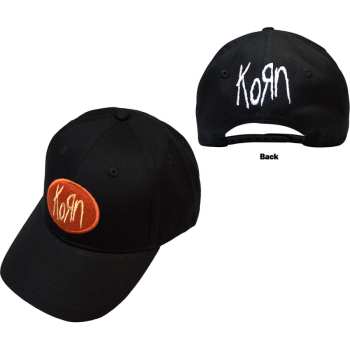 Merch Korn: Korn Unisex Baseball Cap: Oval Logo (black) (back Print)