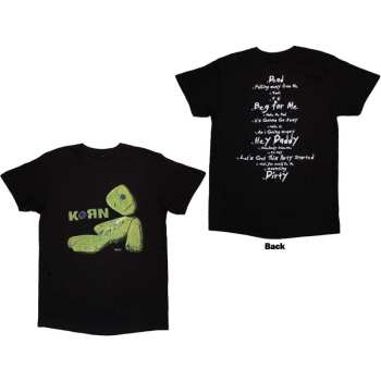 Merch Korn: Korn Unisex T-shirt: Issues Tracklist (back Print) (small) S