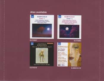 CD Erich Wolfgang Korngold: Complete Incidental Music: Much Ado About Nothing; Der Vampir