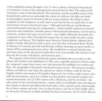 2CD Leopold Koželuh: Complete Keyboard Sonatas (Volume 2) 