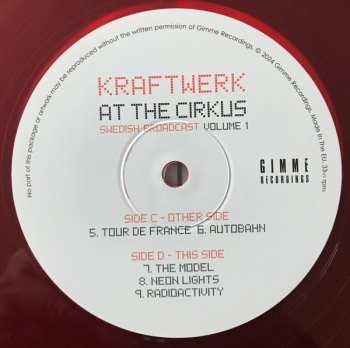 2LP Kraftwerk: At The Cirkus (Swedish Broadcast Volume 1) CLR
