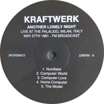 LP Kraftwerk: Another Lonely Night - Live At The Palalido, Italy, May 27th 1981 - Fm Broadcast CLR | LTD
