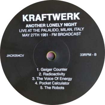 LP Kraftwerk: Another Lonely Night - Live At The Palalido, Italy, May 27th 1981 - Fm Broadcast CLR | LTD